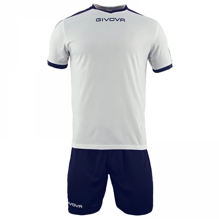Givova - Kit Revolution bianco / Blu MC